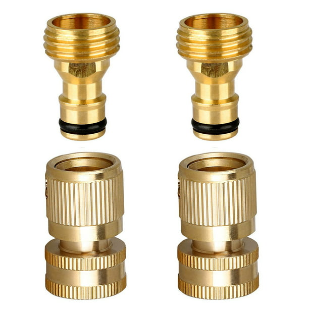 1/2" Inch Hose Connector Female Fitting Garden Water Pipe fast Shut Off Fixture 